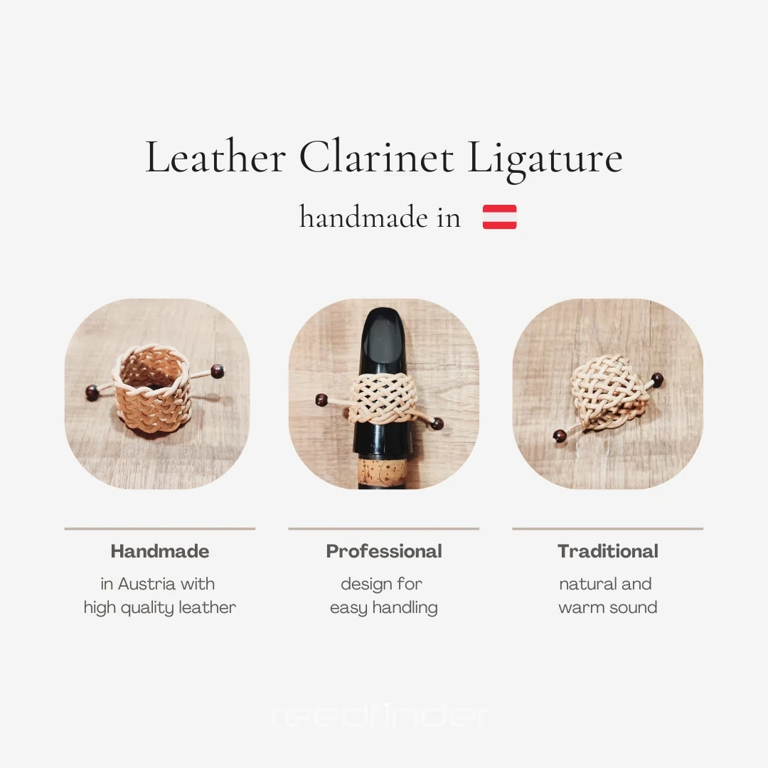 Leather Clarinet Ligature – view 2